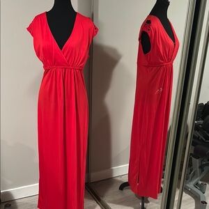 Bright Red Maxi Dress